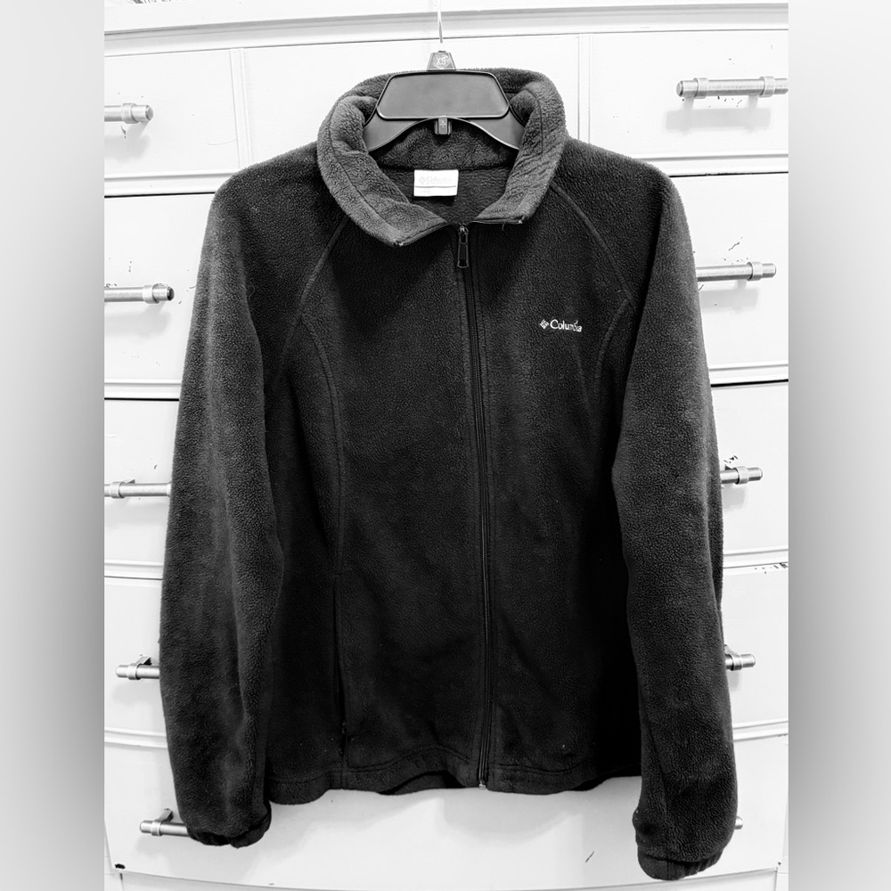 Columbia Men’s Black Fleece Jacket. Sz XL